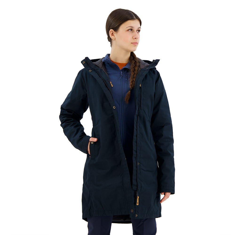 Fjallraven Women's Kiruna Padded Parka W Sport Jacket, Blue, XS EU