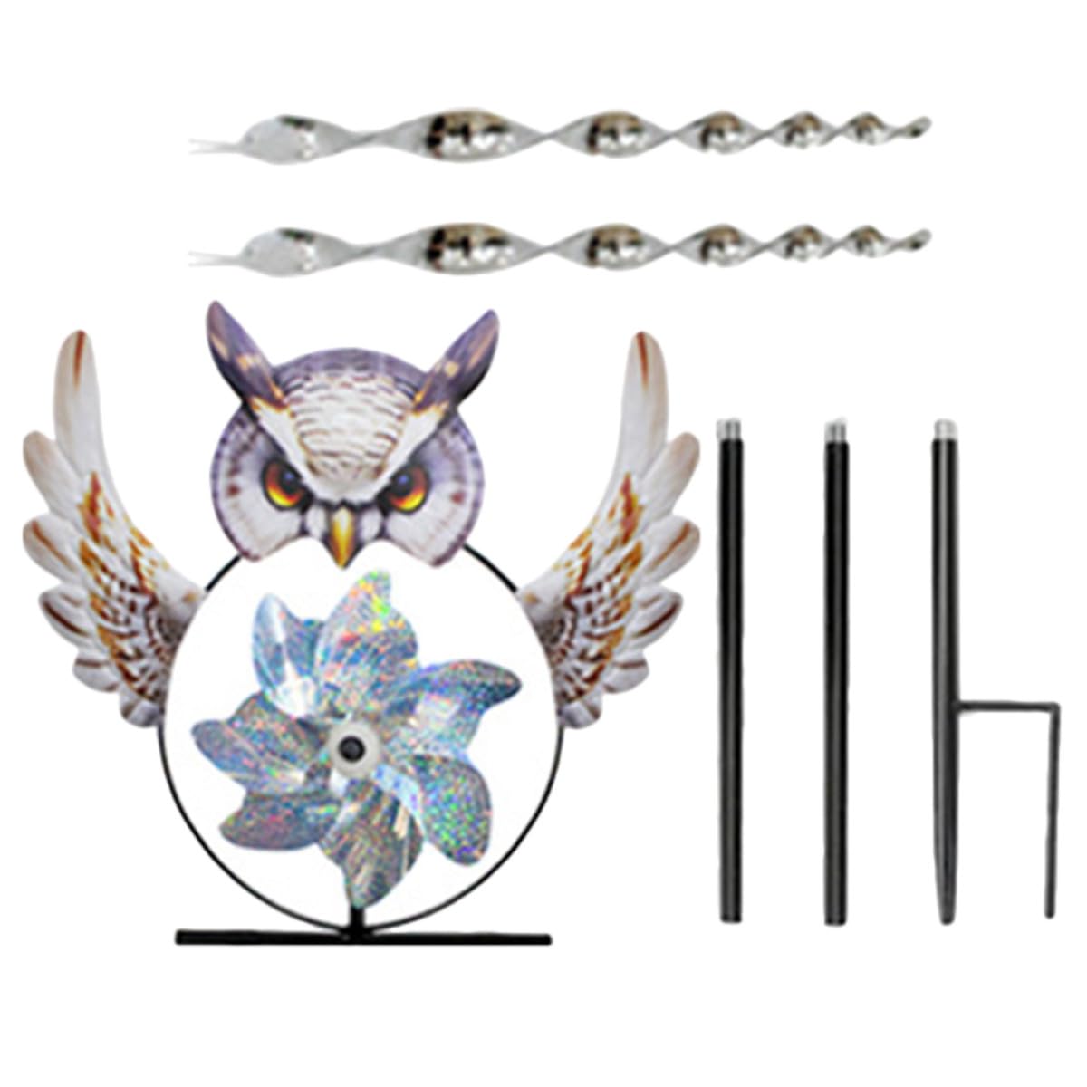 Moulin à vent oiseau en métal LALAFINA accessoire de jardin haut de gamme