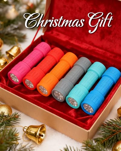 image for EverBrite 9-LED Flashlight 6-Pack Impact Handheld Torch Assorted Color