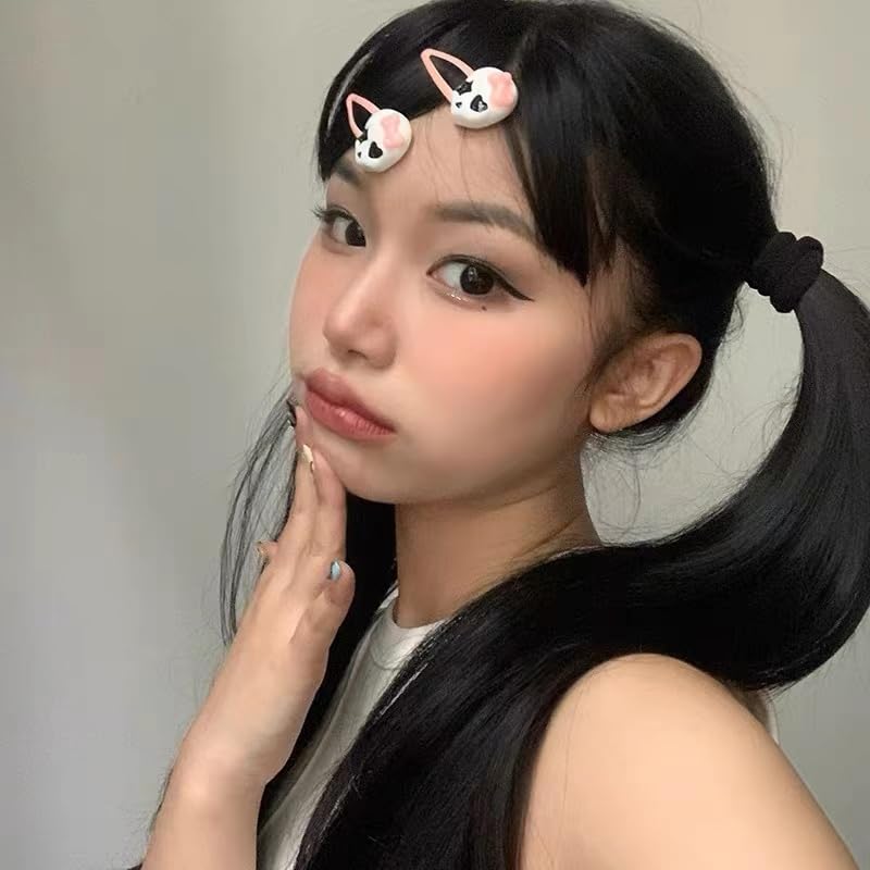 Miniatura 6 de Pinzas para el cabello de color rosa para mujeres y niñas, pinzas góticas para el cabello para adolescentes y niñas, clip de pelo de Halloween para