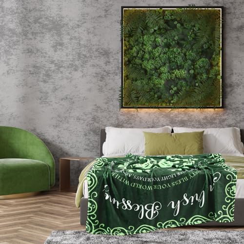 Buryeah St. Patrick's Day Blanket Throw Spring Clover Shamrock Green Soft Plush Irish Blanket Cozy Fleece Blankets for Couch Sofa Bed Lounging Ideal Gifts 50x60 Inches by Buryeah - Image 6