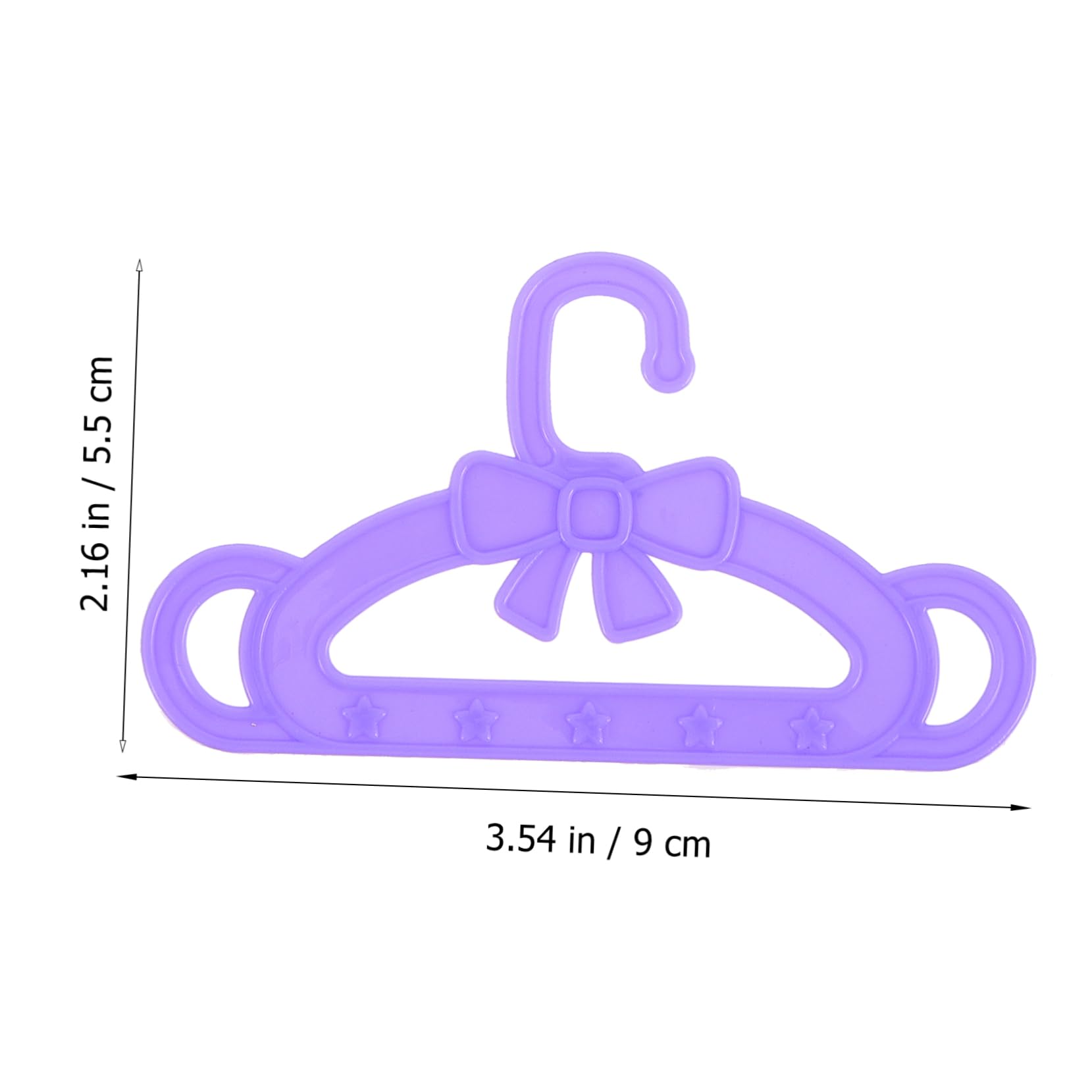 LABRIMP 15 Perchas de Plástico de 18 Pulgadas Accesorios para Muñecas para Ropa de Muñecas para Niños , Ideales para Ocasiones Obsequios y Navidad