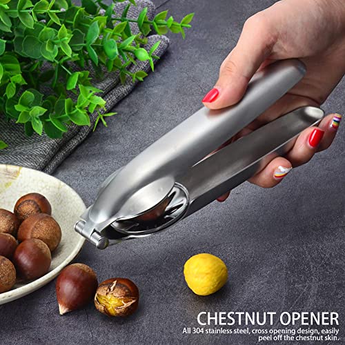 Uposao Chestnut Tongs, Nut Tongs, Metal Nut Decorater, Nut Tongs, Hazelnut Clips, Chestnut Opener - Image 2