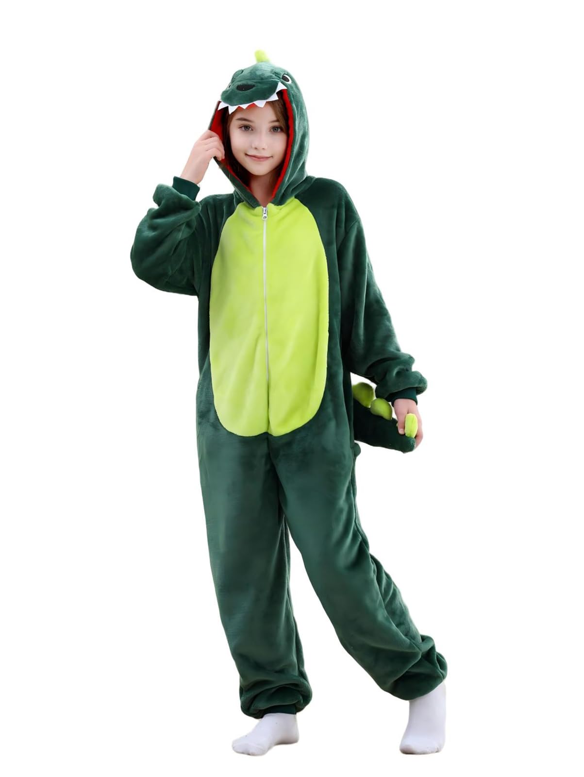 Todler Ctpy Unisex Children Animal Onesie Pajamas,Flannel Halloween Cosplay Costume，Homewear，Sleepwear