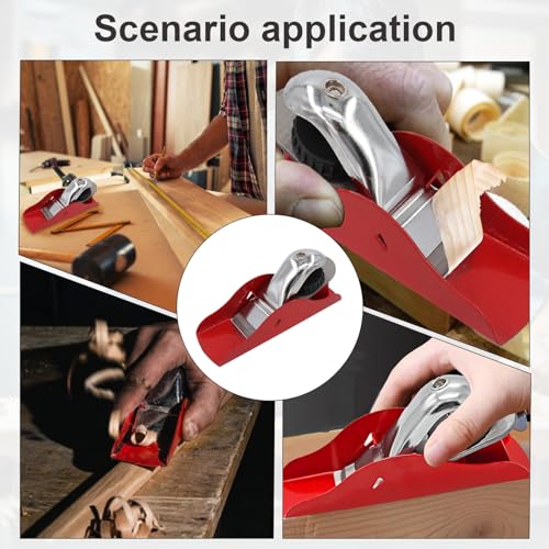 Small Wood Plane, Block Planes for Wood, Hand Planer for Door, Block Plane, Woodworking Trimming Accessories, Woodcraft Tool to Surface Smoothing (1PCS Red) 5 Small Wood Plane, Block Planes for Wood, Hand Planer for Door, Block Plane, Woodworking Trimming Accessories, Woodcraft Tool to Surface Smoothing (1PCS Red) - Image 5