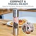 Eparé 2 in 1 Salt and Pepper Grinder Combo – Manual Dual Salt and Pepper Grinder in One for Kitchen Use – Stainless Steel Himalayan Salt Grinder Refillable All-in-One