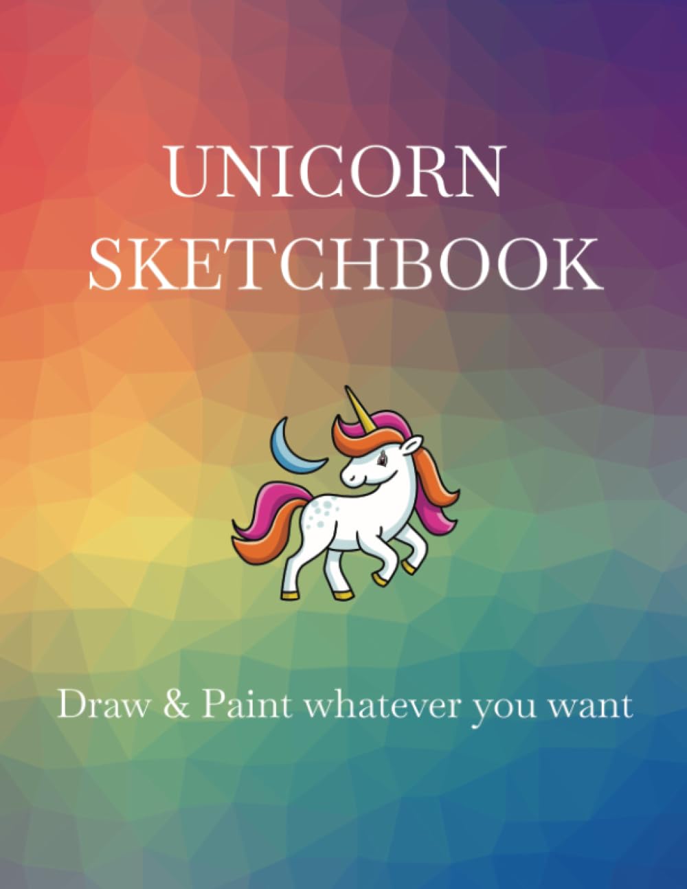 Unicorn Sketchbook | Sketchbook for Painting & Drawing | Profesonal paper | For kids and childrens | 120 pages 8,5 x 11 (Spanish Edition)