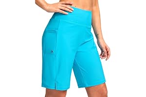 Women's 9" Long Swimming Shorts with Liner