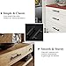 Probrico 15 Pack 2-1/2 Inch Hole to Hole Spacing Flat Black Modern Cabinet Hardware Drawer Handle Kitchen Cupboard T Bar Pull Dresser Knobs Set