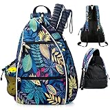 Sumeiwill Pickleball Sling Bag Backpack for Men Women - Pickle Ball Sports Outdoor Indoor Reversible