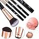 Pinselset Makeup Start Makers 10 Stück Professionelle Make Up Pinsel Set Schwarzer Marmor Kosmetik Pinselset Puder Foundation Lidschatten Concealer Eyeshadow Schmink Pinsel (A)