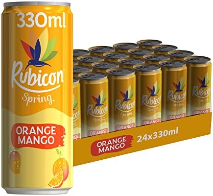 Rubicon Spring, Sparkling Spring Water with Real Fruit Juice & Natural Flavours, Only 12 Calories, 500ml Multipack Bottles, 12 Pack, Black Cherry Raspberry
