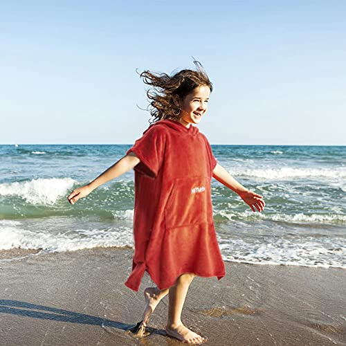 Hiturbo KIDCH2103-BLUE Kids Towel Changing Robe: Soft Plush Bath Towels thumb #4