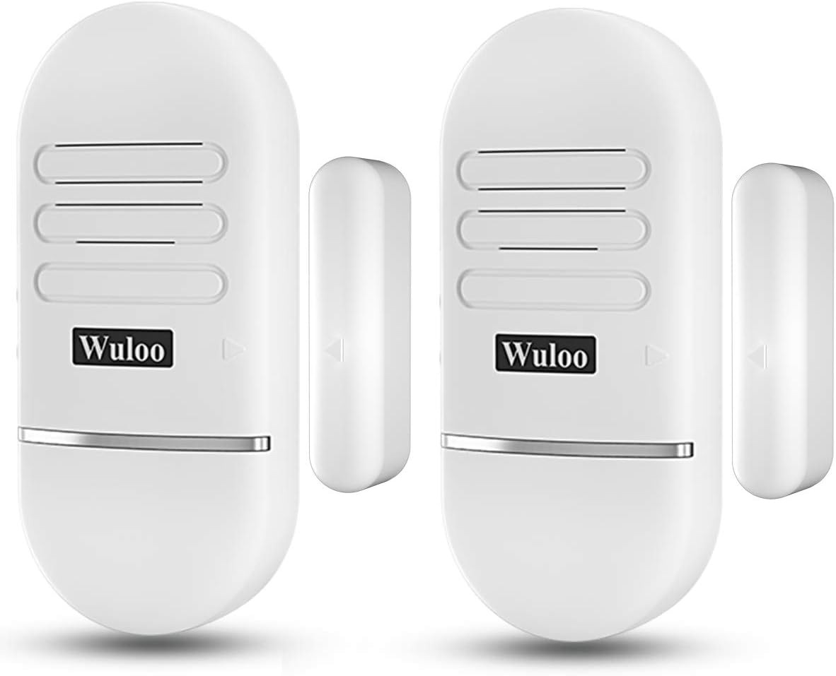 Door Alarm for Kids Safety, Window Alarm sensors for Home, Door Window Alarms Sensors for Home Security, Multifunctional 3 Volume 10 Chimes Adjustable ON/Off Button Rechargeable (2 Door Sensors)