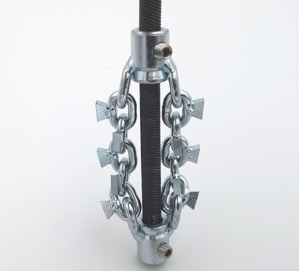 with carbide-tip drain cleaning cutter DN50mm pipe snake cleaner 8mm flexible shaft cable sewer rotary collision chain