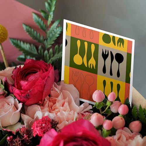 Cartes de vœux Silverware 3dRose pour ne plus manquer d'inspiration - 3