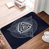 Perfil bajo y diseño moderno: nuestra alfombra mide 40 x 60 cm y tiene un diseño de perfil bajo para que las puertas no se atasquen. Su diseño con colores y estampados elegantes combina con cualquier decoración y hace que tu hogar sea más bonito y acogedor.