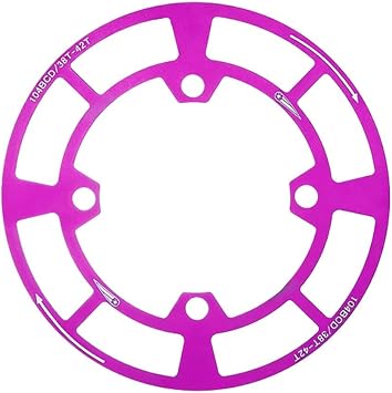 Mountain Bike Crankset Guard Aluminum Chainring Cover 104BCD Mounting Pattern Fits 32T 34T 36T Single Chainring Disc Protection Task (Pink-38T-42T)
