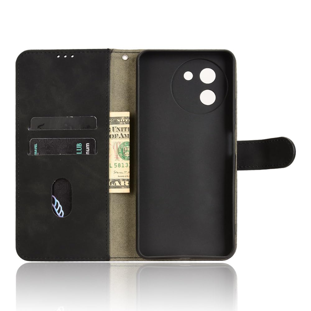 HAOYE Leather Folio Cover per Xiaomi Poco X5 Pro 5G Cover, PU + TPU