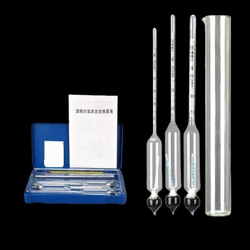 Alkoholmessgerät-Set – 0–40/40–70/70–100 Alkoholometer mit -Reagenzgläsern zur Messung der Weinkonzentration, 1 Stück(0-40)