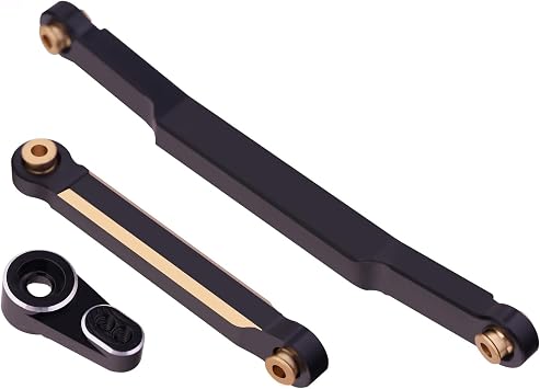 FCX24 Brass Steering Link & Servo Horn for FMS 1/24 FCX24 Series 1/18 FCX18 LC80 Servo Arm Upgrades Part