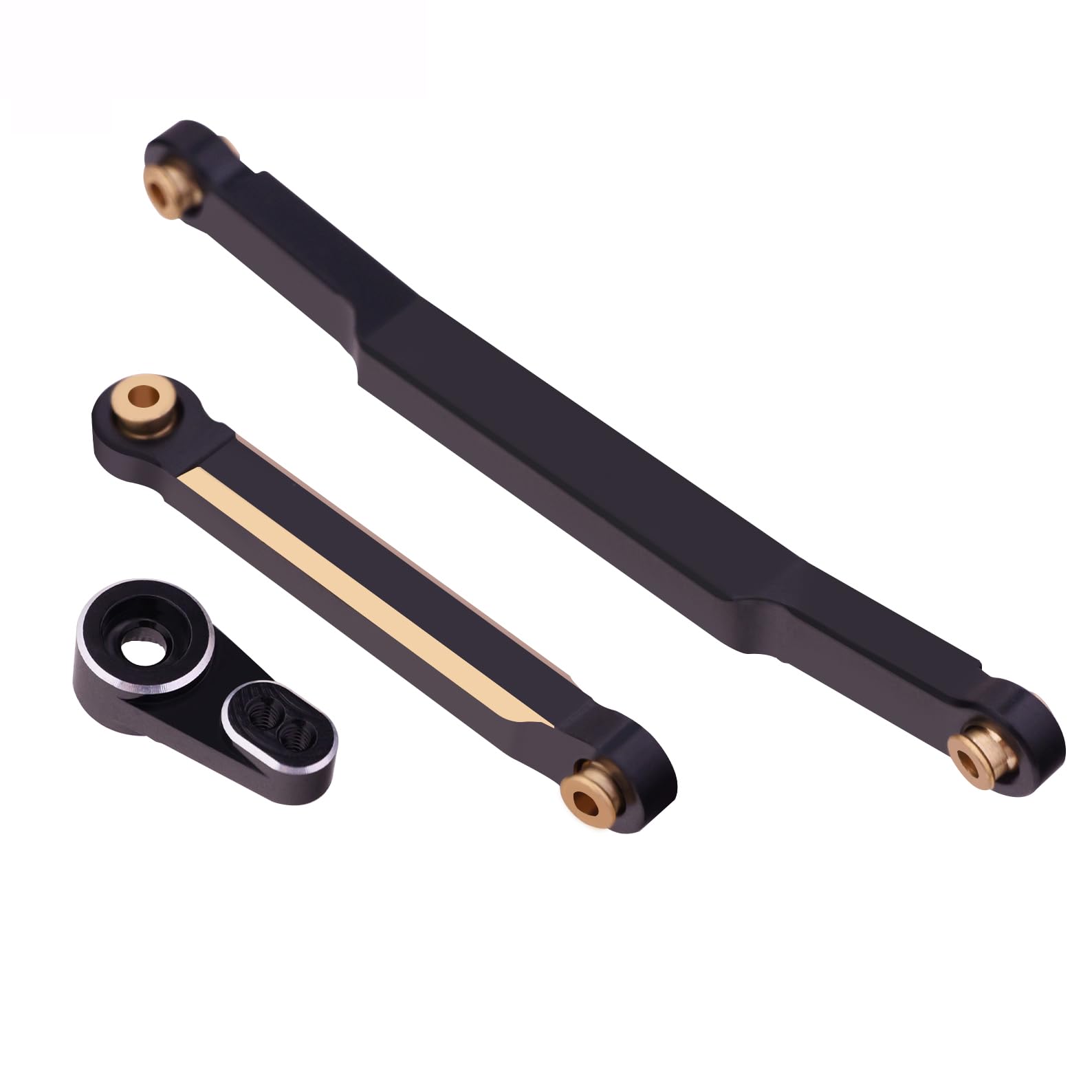 Mesimsple FCX24 Brass Steering Link & Servo Horn for FMS 1/24 FCX24 Series 1/18 FCX18 LC80 Servo Arm Upgrades Part
