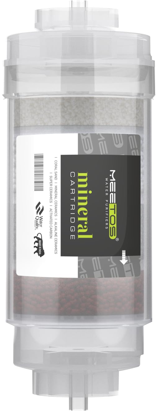 MEETOS Antioxidant Alkaline Antibacterial Cartridge (AAA Alkaline), Rich in Minerals Suitable for RO Water Purifiers - with ORP & pH Tester (4 Inch - AAA Filter/Cartridge)-image-45