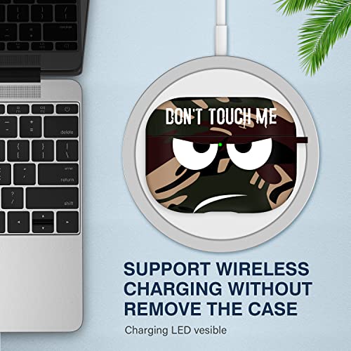 Image of for Airpods Pro 2nd Generation Case 2022, Don't Touch Me for Airpods Pro 2 Cover with Keychain /Lanyard Soft Cute Shockproof Cover for Women Men Compatible Apple AirPod Pro 2 (Brown)