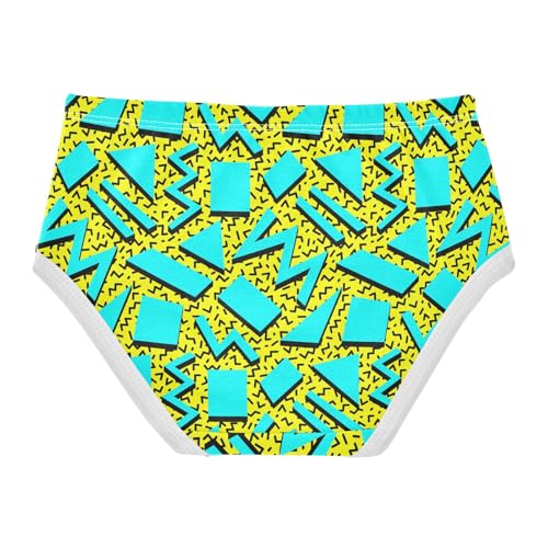 Girls' Underwear Memphis Geometry Cotton Stretch Comfort Toddler Panties2