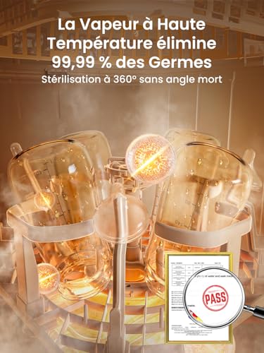 Grownsy EaseClean Lave-Biberons Pro, Stérilisateur et Sécheur – vue 4