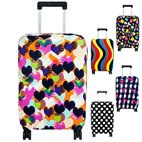 Preisvergleich Produktbild Pangdingk Schulzeit Gepäckabdeckung, Kratzfeste, staubdichte Kofferabdeckung Elastischer Seersucker-Druck-Gepäckschutz(XL-Num...