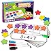 Coogam Magnetic Ten-Frame Set, Math Manipulative EVA Number Counting Games, Montessori Educational Toy Gift for Kindergarten Classroom Kids 3 4 5 Year Old