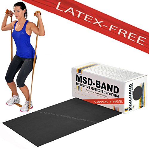 MSD Band látex Free Forte Especial 5,5 MT Usuario Ben allenato Banda elástica Negra