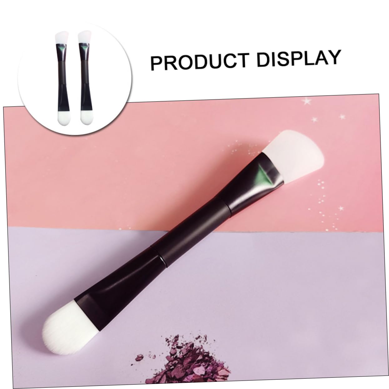 HAKIDZEL Travel-friendly Mask Brush Face Mud Brush Silicone Heads Easy to Applicator