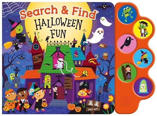 Search & Find: Halloween Fun Sound Book - Search for Ghostly Ghouls, Creepy Creatures, Eerie Objects and More, Ages 2 and Up - 6-Button Sound Book (Search and Find)
