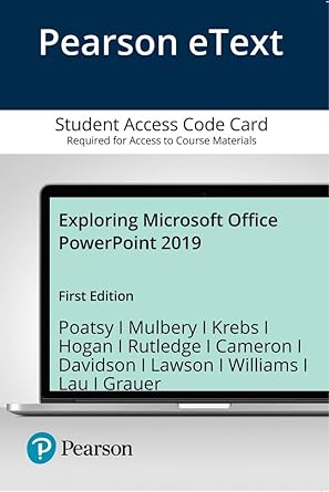 Buy Pearson Etext Exploring Microsoft Office Powerpoint 2019 Access ...