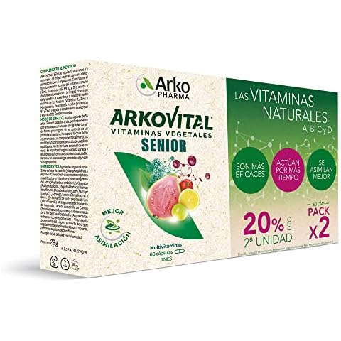 Arkovital Pura Energía Senior 50+ 120 Comprimidos Cover