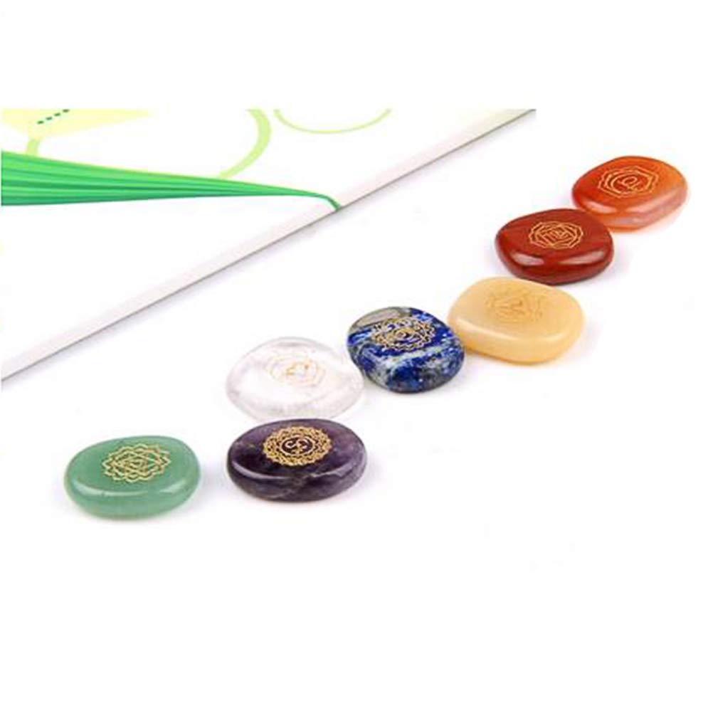 Amazon.co.jp: (イスイ)YISHUI 7チャクラ 石セット 天然 パーム