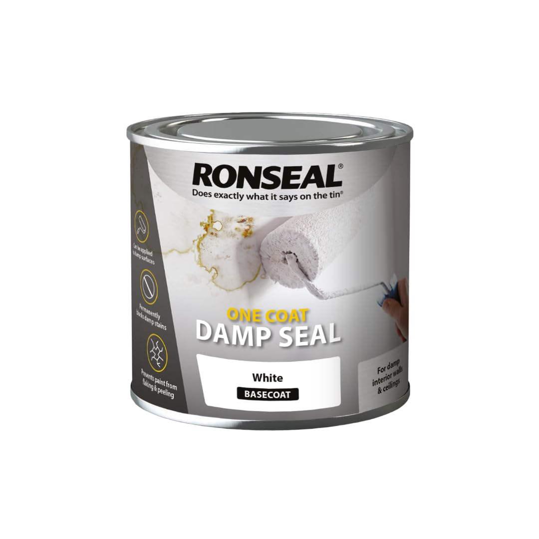 Monal White One Coat Damp Seal 250Ml – Fast-Acting Stain Blocking Primer For Damp Patches, Ready To Paint Over