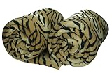 Betz 2 Unidades Manta Polar acojedora tamaño : 140x190 cm Calidad 220 g/m Color Tigre