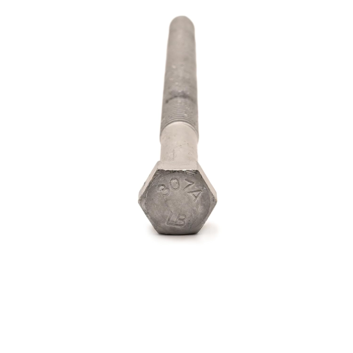 1/2"-13 x 8 Hot Dipped Galvanized Hex Bolt w/Nuts, Grade A, 6" Thread, Under-Sized, Quantity 25 - by Fastener Depot