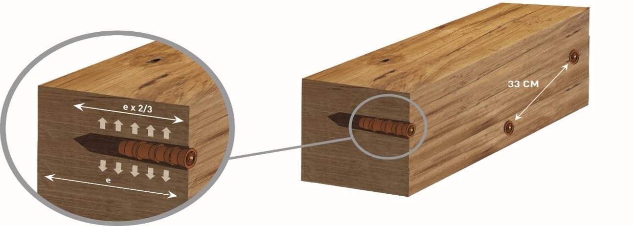 DALEP 609100 - Lote de 100 inyectores de madera, diámetro 9,5 mm