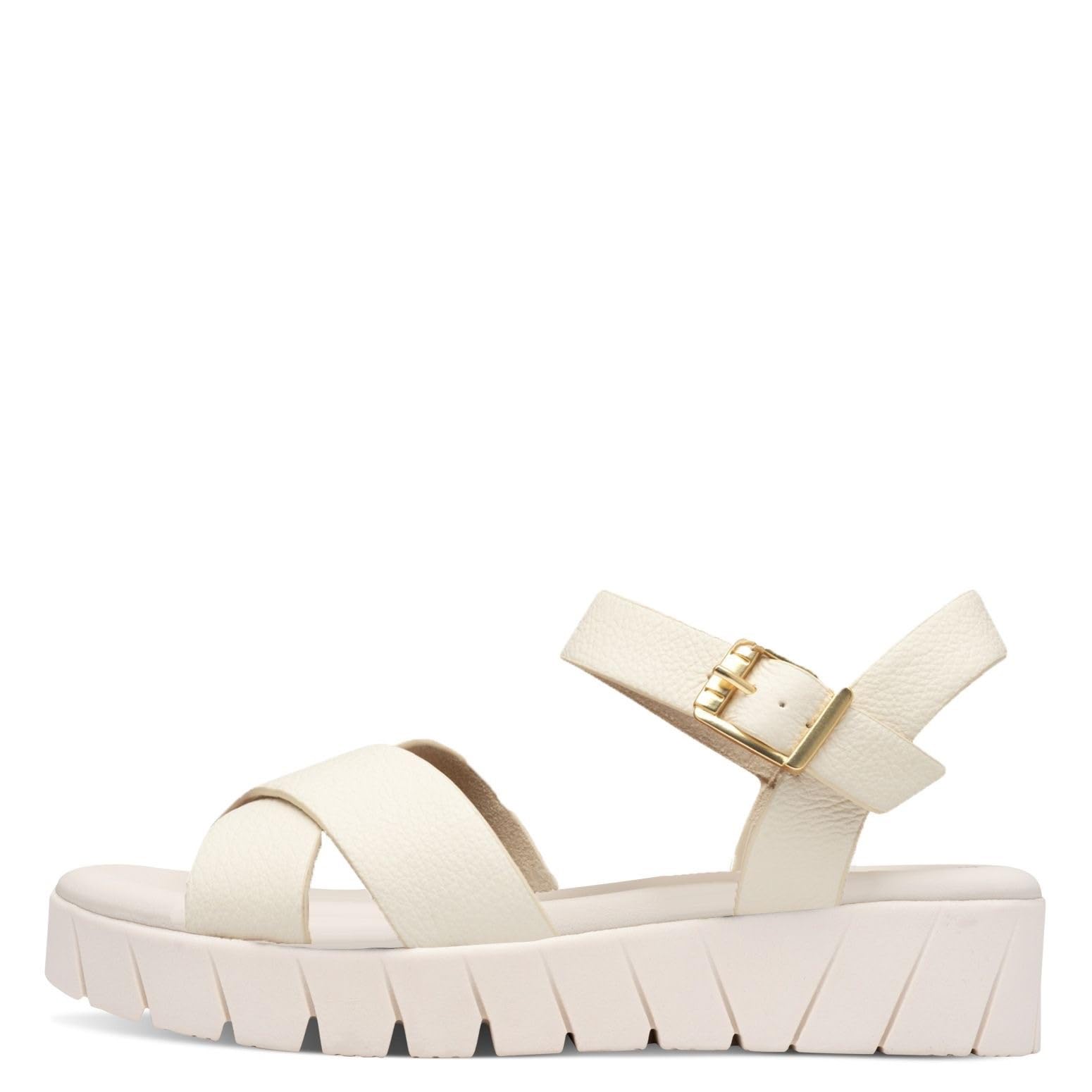 s.Oliver Women Damen 5-28600-44 Flat Sandal, Cream, 42 EU