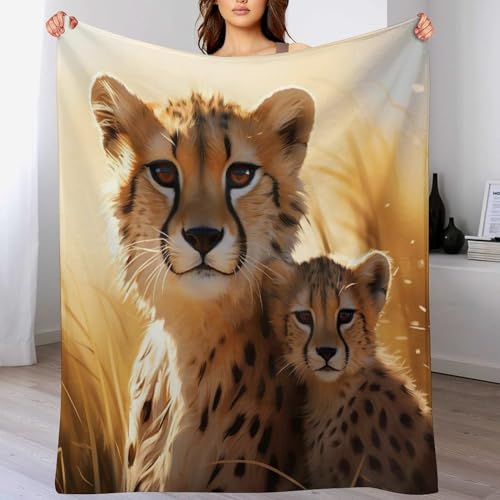 Couverture léopard en flannel douce 180x200cm pour canapé - 2