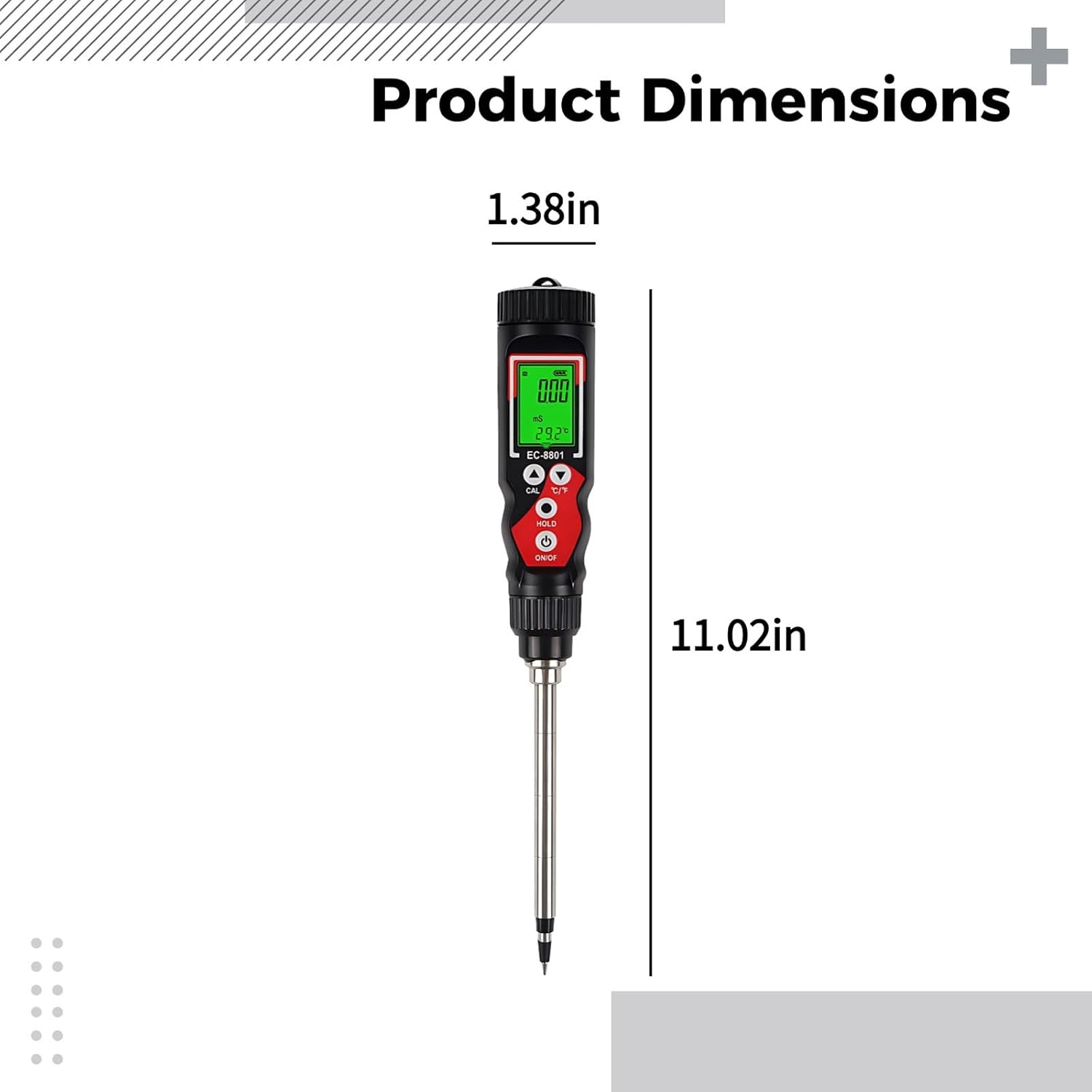 Generic Soil Ec & Temperature Meter: Precise for Garden