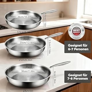 Generico 2026 Padella Titanio Puro non Rivestita,Premium Titanium Pro 20/24/26/28/30 cm, Padelle in Titanio, Ispessito Ultra-resistente/Resistente ai graffi/Non rivestito (Coperchio Incluso, 30CM)