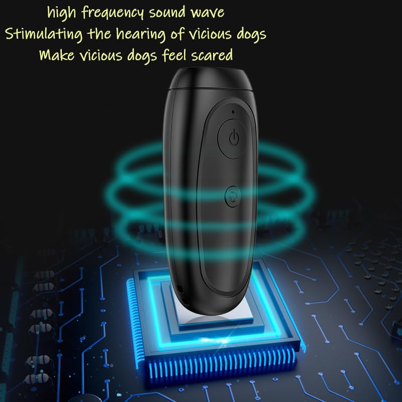 XUBX Anti Barking Device, Rechargeable Handheld Dog Barking Control Device Dog Barking Deterrent Dog training Tool Anti Bark Stopper Safe, Bark Stopper for Puppy Small Large Dog Outdoor Indoor - Image 4