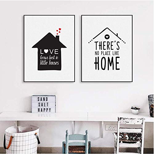 Impression sur toile pour decorer un mur vide salon moderne affiche amour 50x70