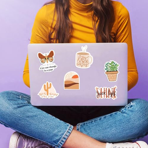 Bcrafene 50Pcs Vintage Inspirational Stickers,Motivational Aesthetic Stickers For Women Adults Kids Teen Teachers,Vinyl Waterproof Positive Decals For Laptop,Water Bottles,Phone Case,Scrapbook,Journal thumb #1