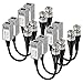 VIMVIP HD CCTV Via Twisted Video Balun Transmitter Transceiver for CVI/TVI/AHD CCTV System Pack of 4 Pairs 8 Pieces